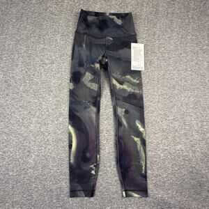 NWT Lululemon Wunder Train HR 25" Leggings Ink Islands Burnside Colorway size 4